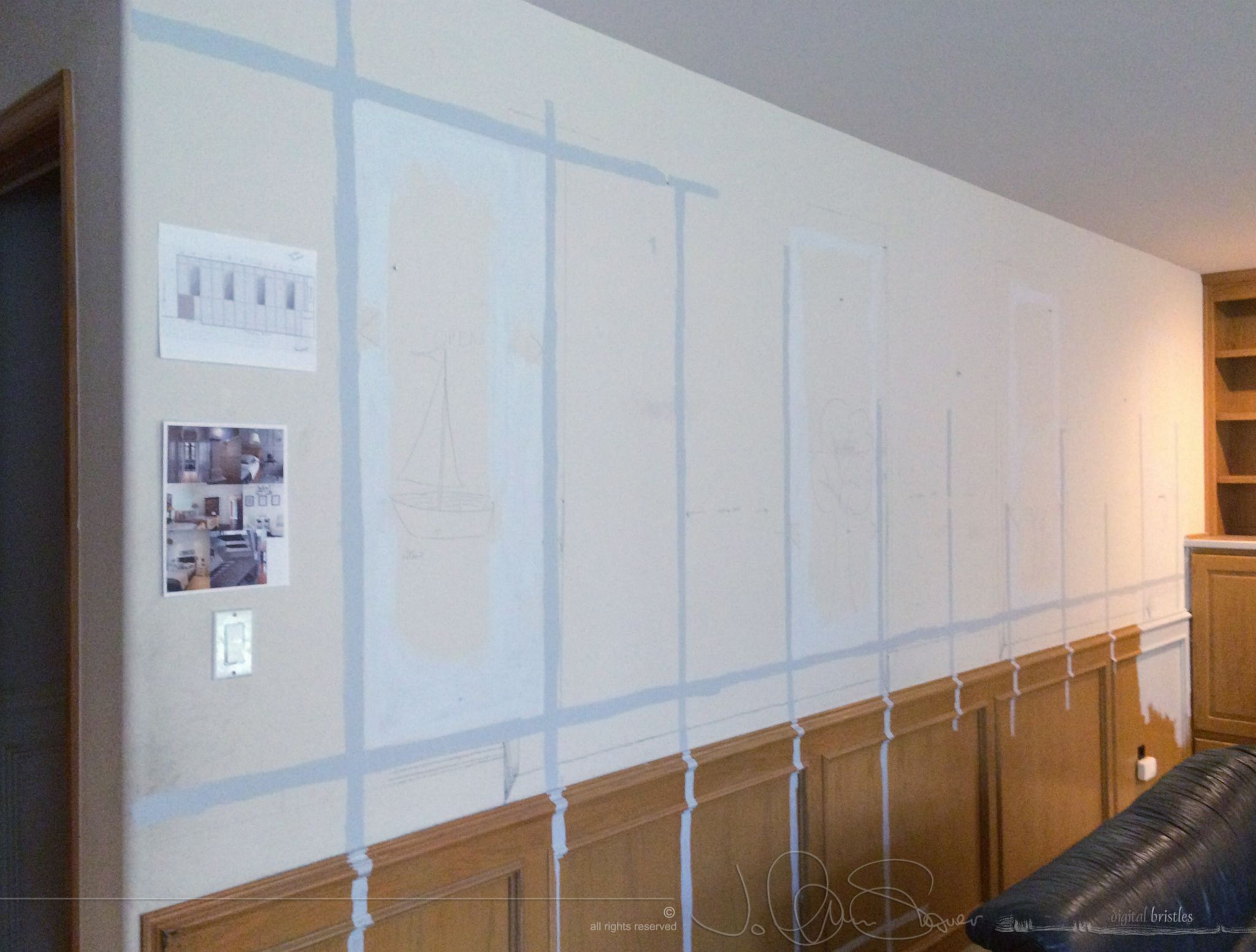 Trying to work out where we can make openings in this wall - feasible + looks good